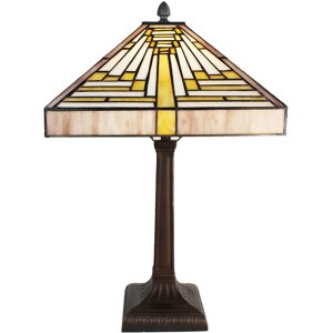 Clayre & Eef 5LL-6285 Lampa stołowa Tiffany 31x31x48...