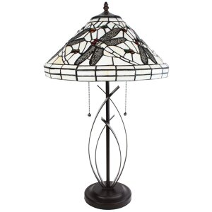 Clayre & Eef 5LL-6287 Lampa stołowa Tiffany Ø 41x69 cm E27-max 2x60W