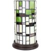 Clayre & Eef 5LL-6300 Lampa stołowa Tiffany Ø 15x26 cm E14-max 1x40W beżowy - zielony