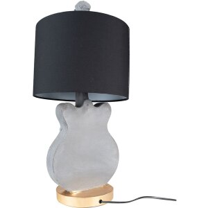 Clayre & Eef 5LMC0026 Lampa stołowa Ø 30x68 cm E27-Max 1x25W szary.