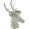 Clayre & Eef 6CE1496 Tea Light Holder Reindeer 12x11x18 cm Beige - Brown