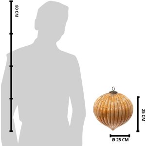 Clayre & Eef 6GL3750 Piłka świąteczna Ø 25x25...