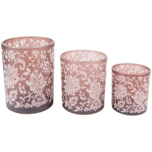 Clayre & Eef 6GL4096 Uchwyt na tealight (3 sztuki)...