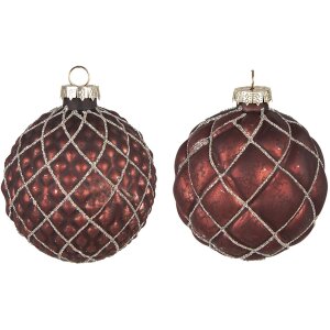 Clayre & Eef 6GL4118 Christmas Tree Ball Ø 8x8...