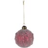 Clayre & Eef 6GL4140 Christmas Tree Ball Ø 8x8 cm (Set of 4) Red