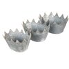 Clayre & Eef Decoration Plant Holder (3 sztuki) 40x27x19 -34x23x18-29x22x16 cm