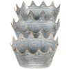 Clayre & Eef Decoration Plant Holder (3 sztuki) 40x27x19 -34x23x18-29x22x16 cm