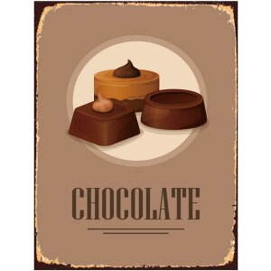 Clayre & Eef 6Y5053 Text Sign 25x1x33 cm Brown Chocolate