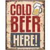 Clayre & Eef 6Y5090 Text Sign 20x1x25 cm Beige - Red Beer