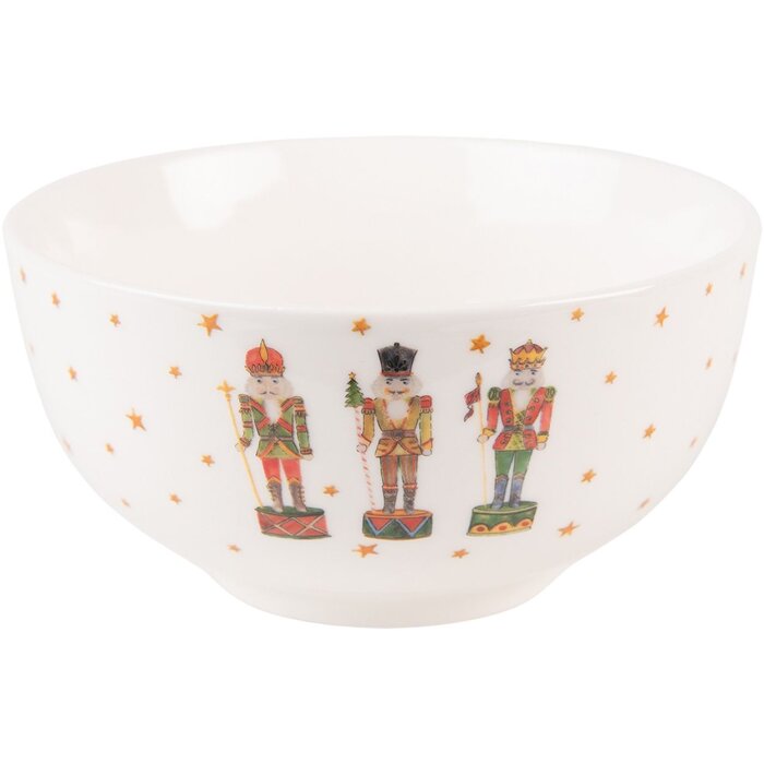 Clayre & Eef HLCBO Miska Ø 14x7 cm - 500 ml Beżowa