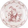 Clayre & Eef PFTDP Small Plate Ø 20x2 cm Beige - Red Breakfast Plate