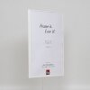 Efektowa plastikowa ramka Art white 15x20 cm przezroczyste szkło