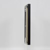 Efektowa aluminiowa rama do zdjęć Quadro czarna 23x70 cm przezroczyste szkło