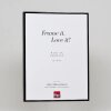 Efektowa aluminiowa rama do zdjęć Quadro 23x70 cm czarna, przezroczyste szkło o wysokim połysku