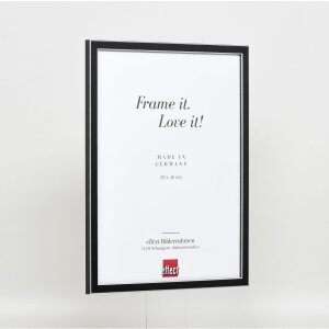 Effect Solid Wood Picture Frame Profil 39 czarny 10x15 cm Szkło zwykłe