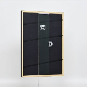 Effect Solid Wood Picture Frame Profile 39 black 30x30 cm Normal Glass