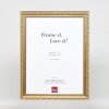 Efekt Drewniana rama barokowa Profil 37 antyczny srebrny 30x30 cm szkło antyrefleksyjne