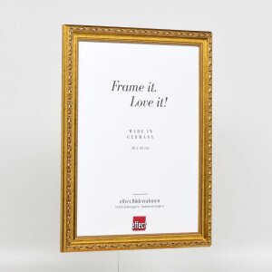 Efekt Drewniana rama barokowa Profil 37 antyczne złoto 30,5x91,5 cm Szkło antyrefleksyjne