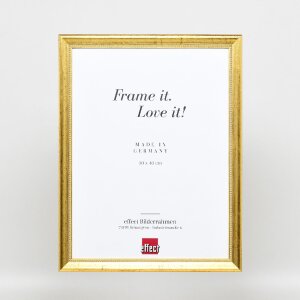 Efektowa drewniana ramka na zdjęcia Profil 85 Gold 14,8x21 cm szkło antyrefleksyjne