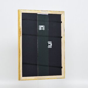 Efekt drewniana ramka na zdjęcia profil 85 złota 40x50 cm szkło akrylowe