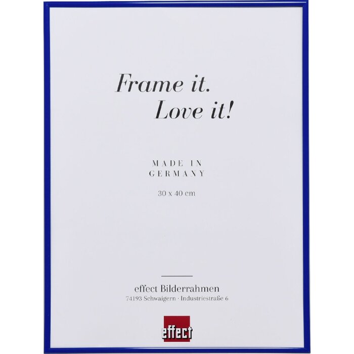 Art Effect Puzzle Frame Acrylic Glass Blue 30 x 48 cm Plastikowa ramka do powieszenia na ścianie