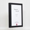 Efektowa drewniana ramka na zdjęcia Profil 55 czarna 13x18 cm zwykłe szkło + listwa dystansowa