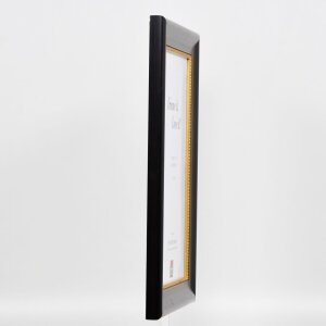 Lustro ścienne Effect Wood Profile 95 Black 30x40 cm Lustro