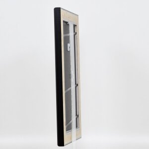 Lustro ścienne Effect Wood Profile 95 Black 40x50 cm Lustro