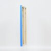 Effect Wall Mirror Wood Profile Top Cube Mirror Blue 30x40 cm