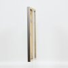 Effect Wall Mirror Wood Profile Top Cube Mirror platinum 30x40 cm