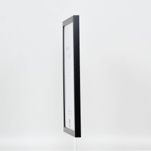 Effect Wall Mirror Wood Profile Top Cube Mirror Black 40x50 cm