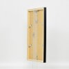 Effect Wall Mirror Wood Profile Top Cube Mirror Black 40x50 cm