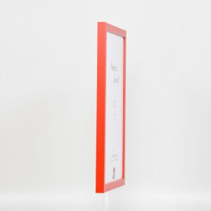 Effect Wall Mirror Wood Profile Top Cube Mirror red 40x50 cm