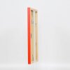 Effect Wall Mirror Wood Profile Top Cube Mirror red 40x50 cm