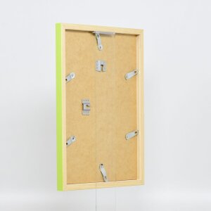 Effect Wall Mirror Wood Profile Top Cube Mirror green 40x50 cm