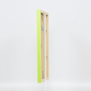 Effect Wall Mirror Wood Profile Top Cube Mirror green 40x50 cm