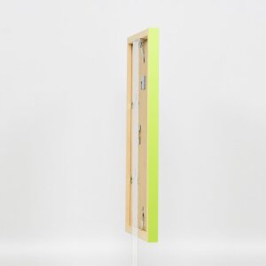 Effect Wall Mirror Wood Profile Top Cube Mirror green 40x50 cm