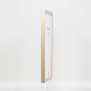 Effect Wall Mirror Wood Profile Top Cube Mirror gold 40x50 cm