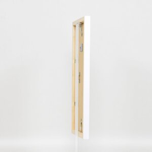 Effect Wall Mirror Wood Profile Top Cube Mirror White 40x60 cm