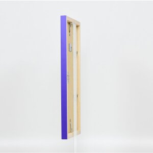 Effect Wall Mirror Wood Profile Top Cube Mirror Purple 40x60 cm