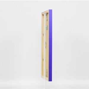 Effect Wall Mirror Wood Profile Top Cube Mirror Purple 40x60 cm