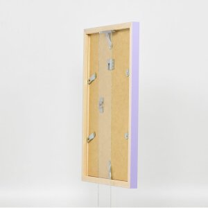 Effect Wall Mirror Wood Profile Top Cube Mirror Lilac 40x60 cm