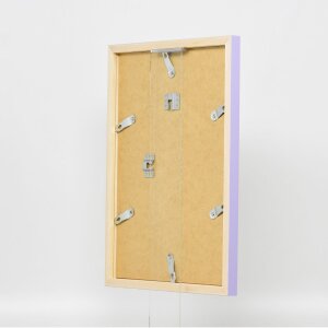 Effect Wall Mirror Wood Profile Top Cube Mirror Lilac 40x60 cm