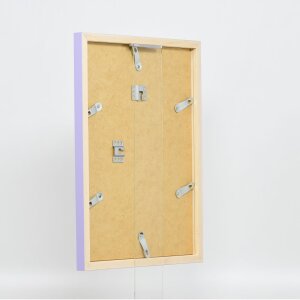 Effect Wall Mirror Wood Profile Top Cube Mirror Lilac 40x60 cm