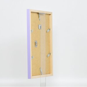 Effect Wall Mirror Wood Profile Top Cube Mirror Lilac 40x60 cm