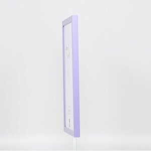 Effect Wall Mirror Wood Profile Top Cube Mirror Lilac 40x60 cm