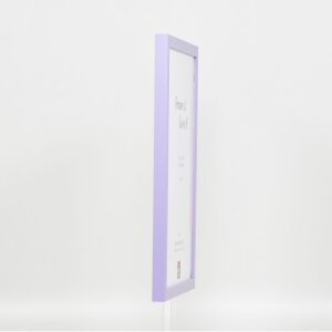 Effect Wall Mirror Wood Profile Top Cube Mirror Lilac 40x60 cm