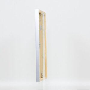 Effect Wall Mirror Wood Profile Top Cube Mirror silver 40x60 cm