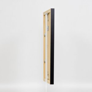 Lustro ścienne Effect Wood Profile Top N Black 40x60 cm Lustro