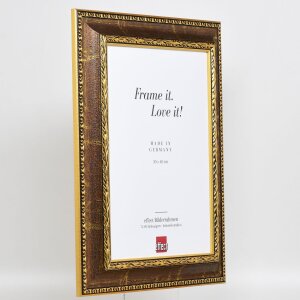 Effect Baroque Picture Frame Profile 31 brown 13x13 cm Acrylic Glass Museum Quality